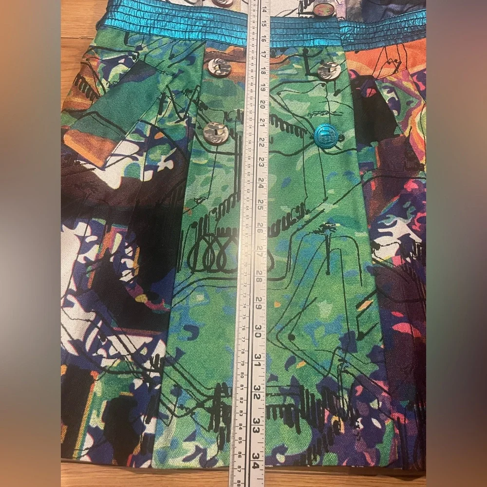 NEW 🦋Desigual Floral Embroidered Jacket 40 (m-large) trench coat multicolor - Picture 8 of 12